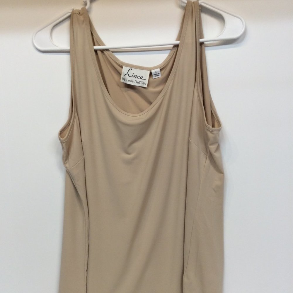 Large Tank Linea by Louis Dell'Olio Knit Tank Large Beige